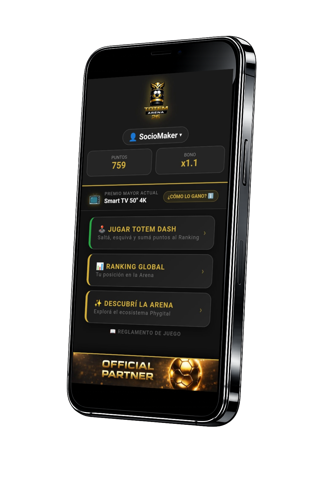 Captura Dashboard de Juego